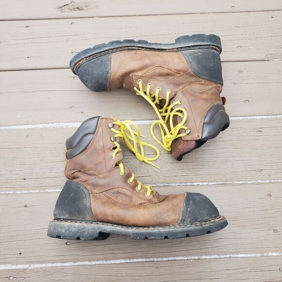 Red Wing Shoes Worx Gravel Men’s 8″ Brown Leather General Utility Work Boots 13 - Picture 2 of 8
